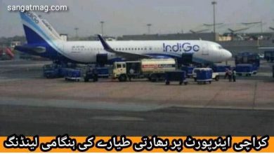 Photo of کراچی ایئرپورٹ پر بھارتی طیارے کی ہنگامی لینڈنگ