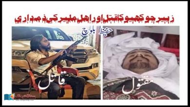Photo of زبیر جوکھیو کا قتل اور اہل ملیر کی ذمہ داری