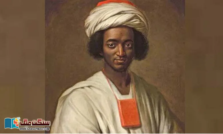 story-of-Ghulam-Diallo-with-Quran-around-his-neck-turban-on-his-head-bitter-smile-on-his-face