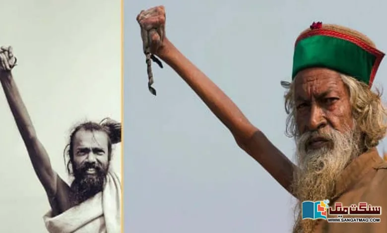 Why-has-an-Indian-Sadhu-raised-his-arm-continuously-since-1973