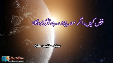 Photo of فرض کریں، اگر سورج نہ رہے تو کیا ہوگا؟